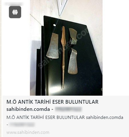 İnternetten satılmaya çalışılan tarihi eserler orijinal çıktı