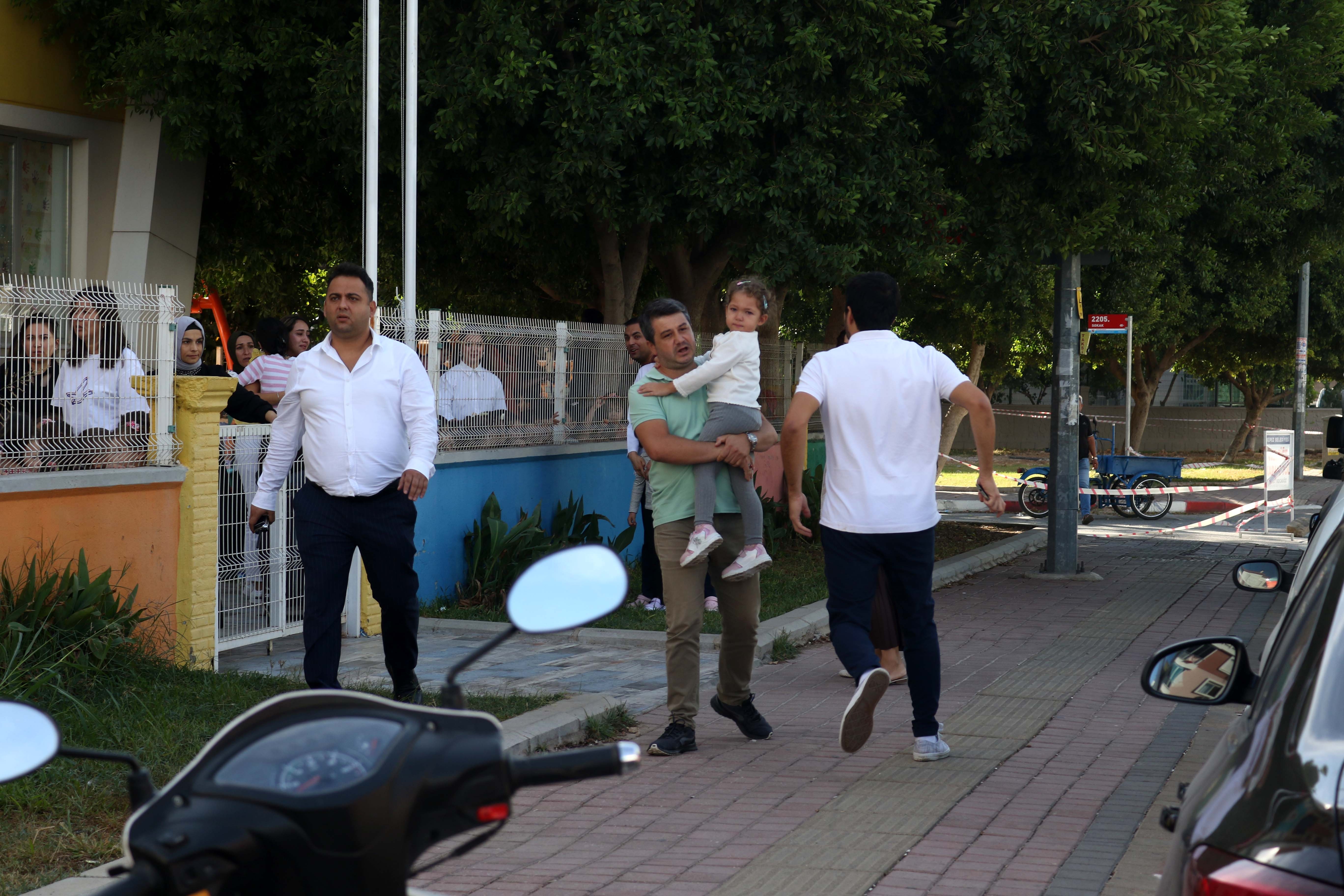 Kreşte yangın paniği