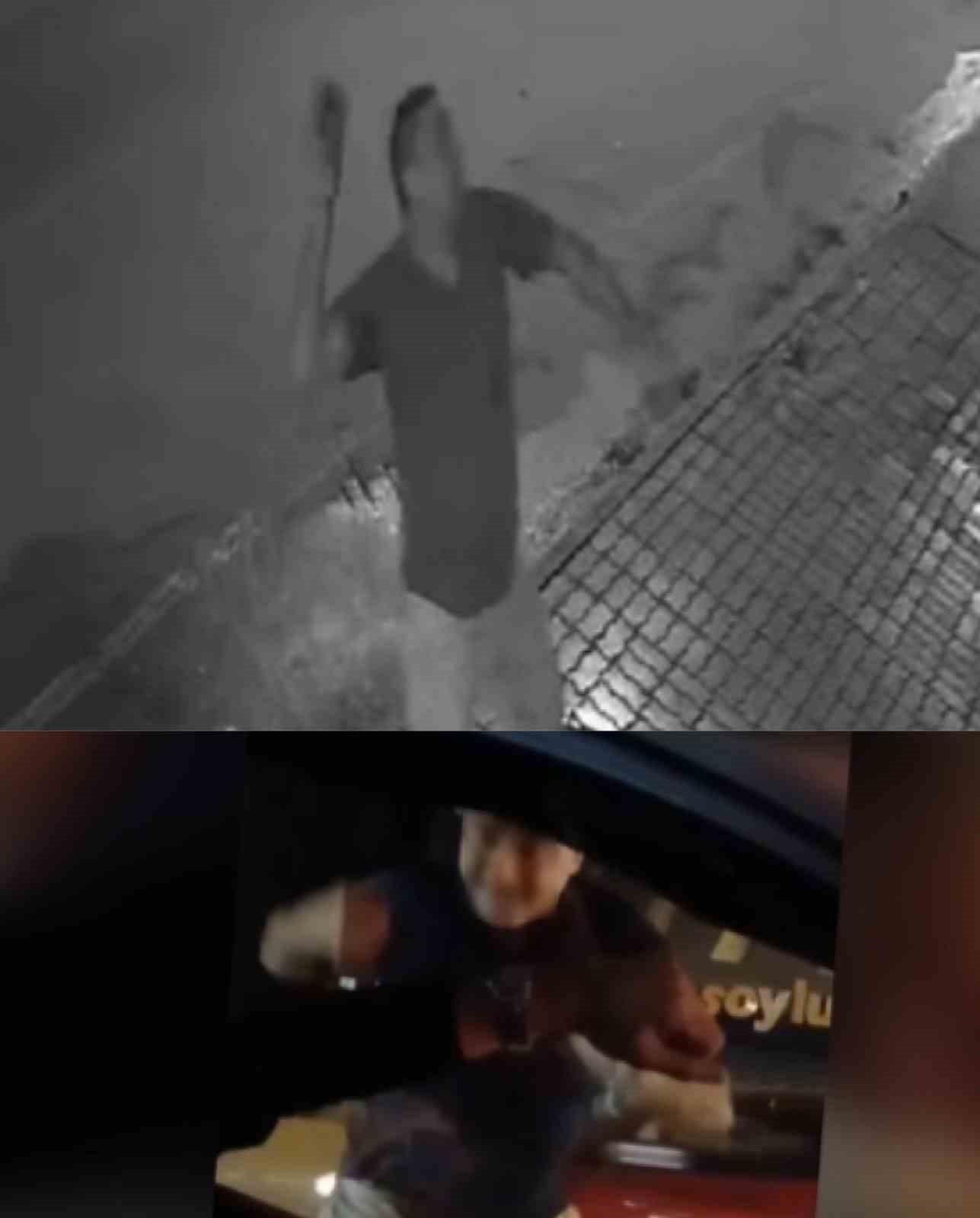 Milli sporcuya baba saldırısı: O anlar kamerada
