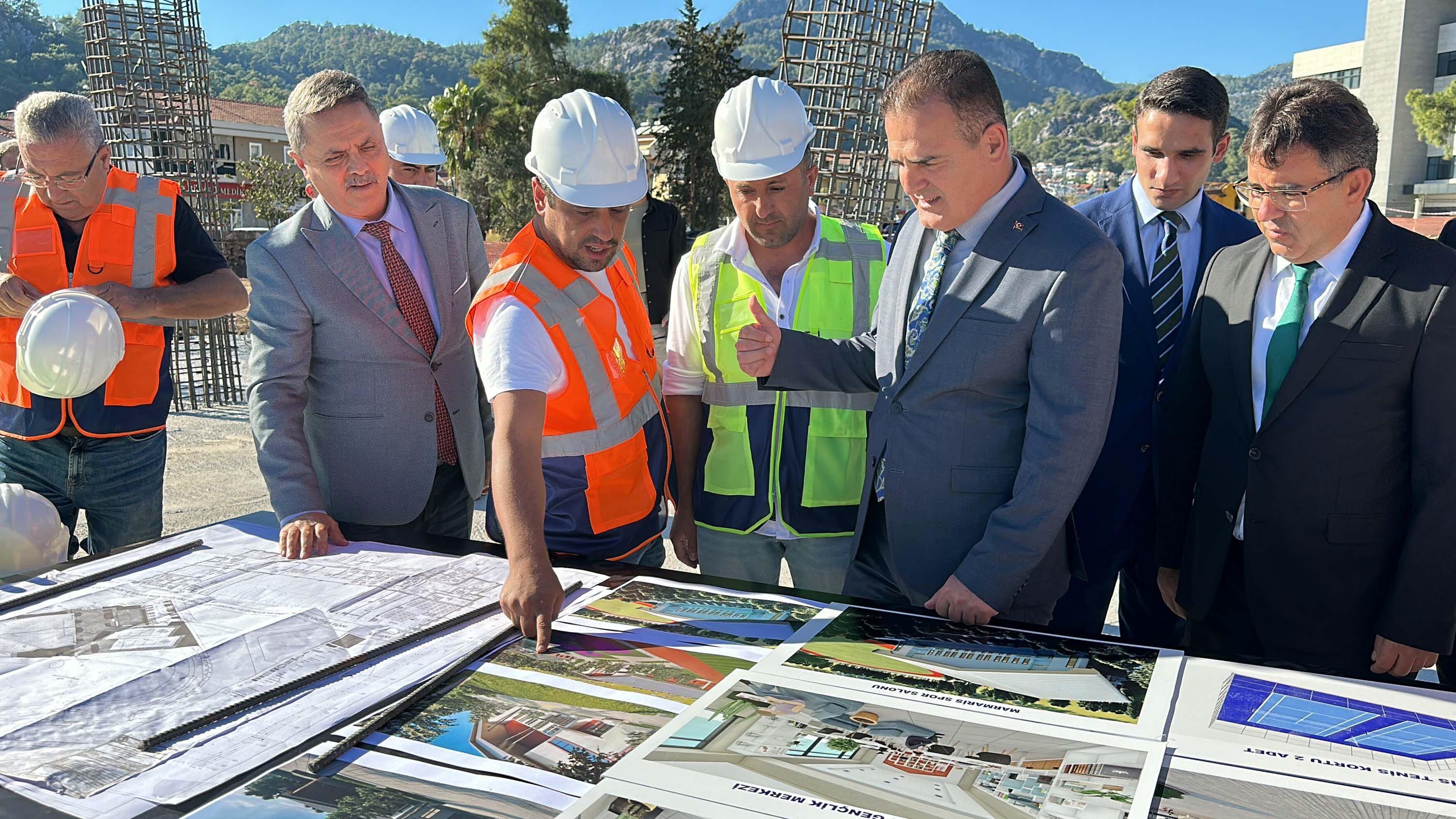 Vali Akbıyık Marmaris'te kamu yatırımlarını inceledi