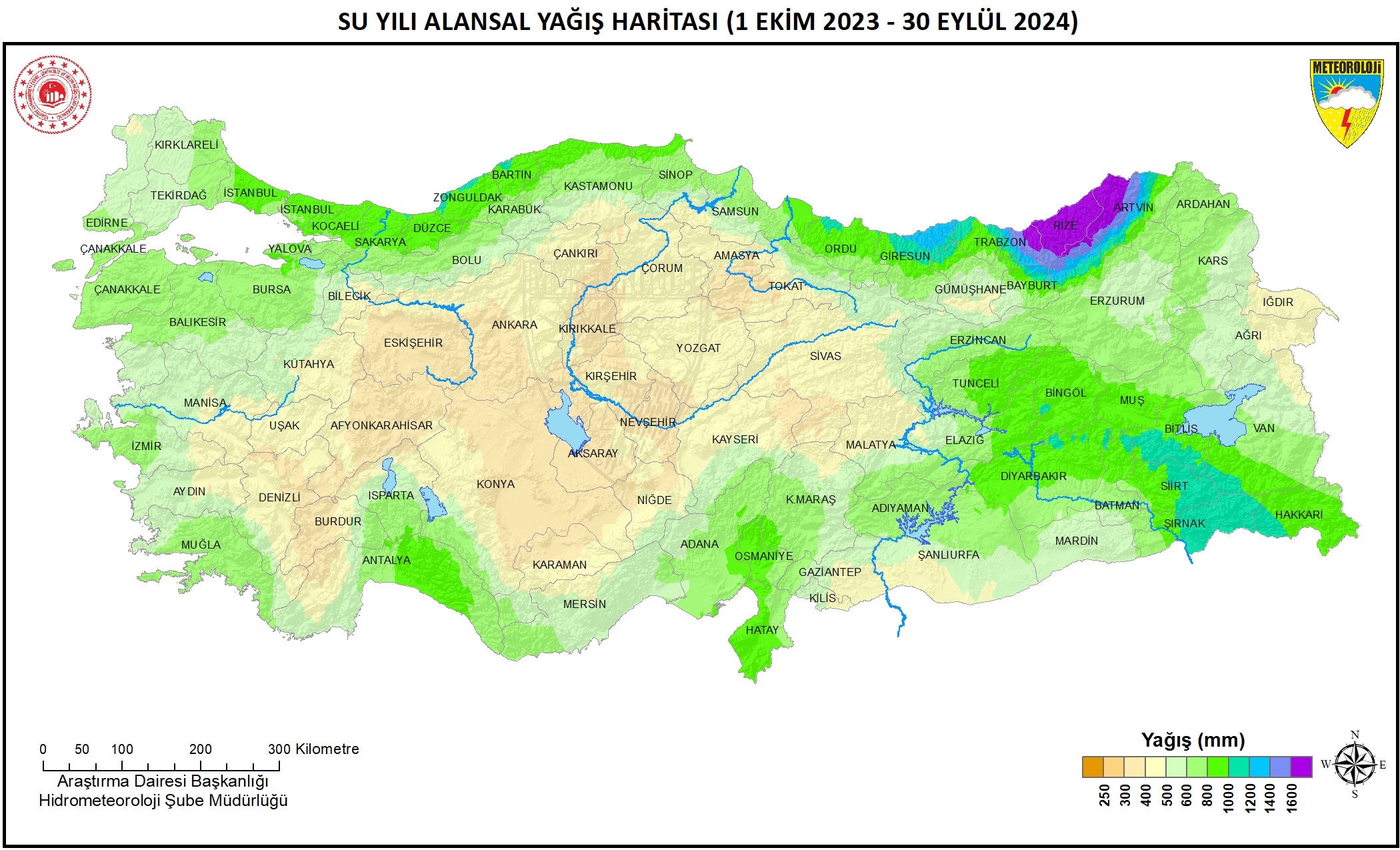 Yağışlar en fazla Doğu Anadolu'da arttı, Ege'de azaldı