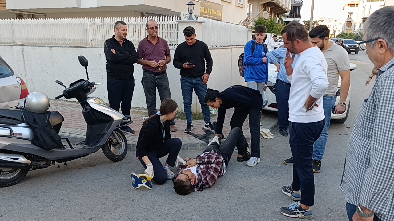 Alkollü sürücü motosiklete çarptı: 1 yaralı