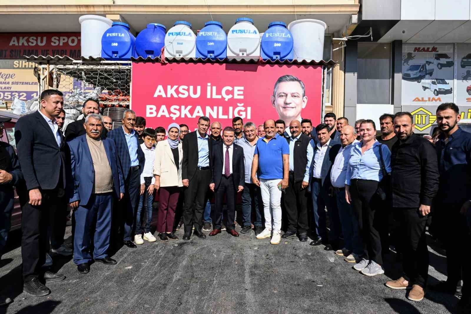 Başkan Böcek: "Aksu'da yapılması gereken ne varsa yapacağız"
