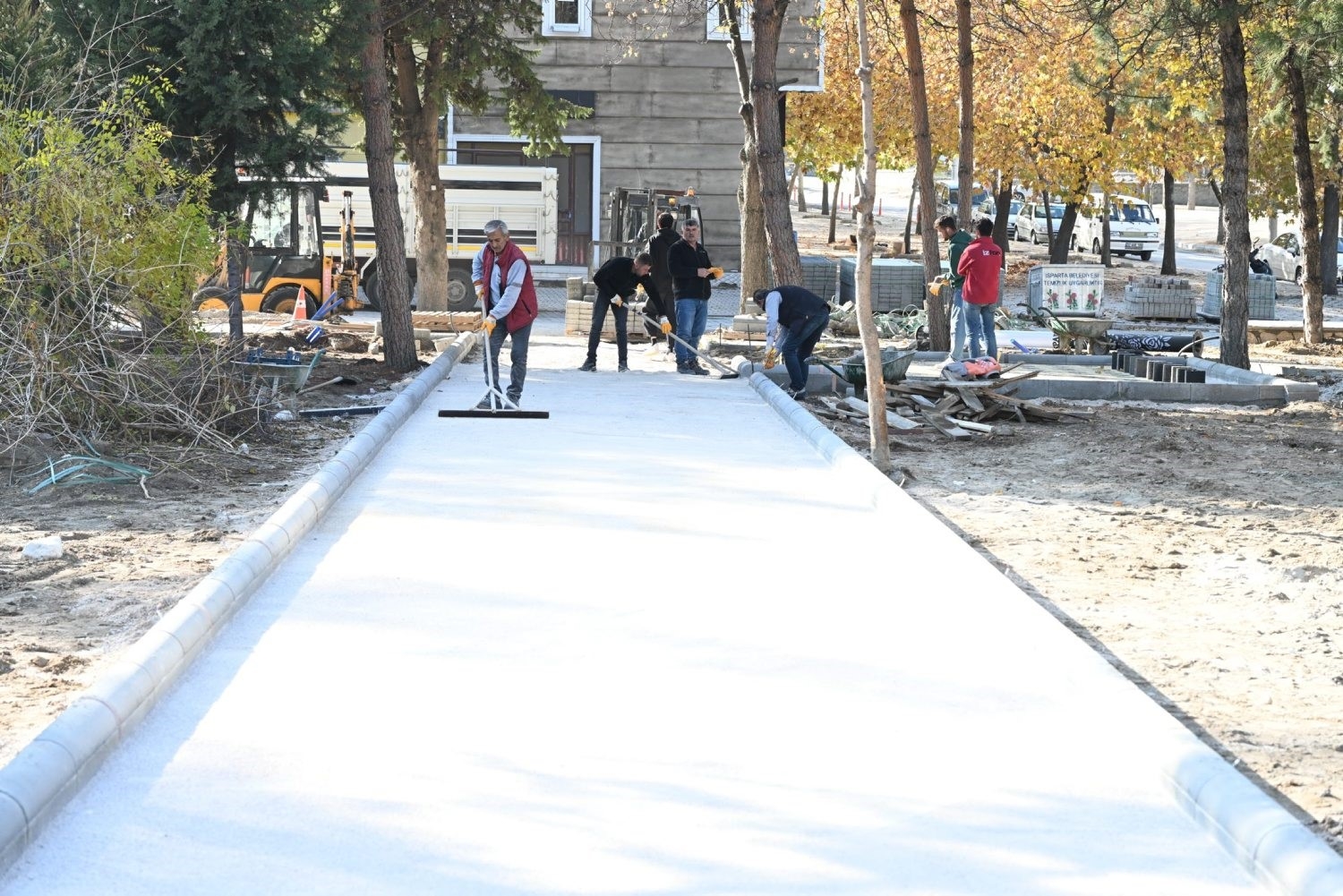 Isparta'da yeni park çalışmaları devam ediyor