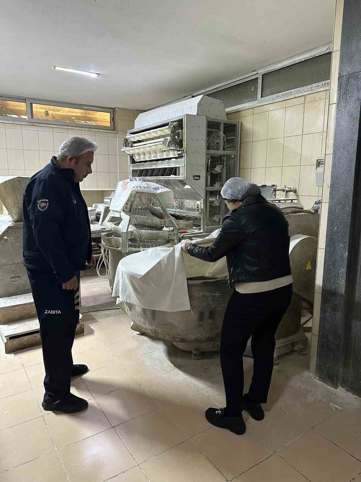 Kemer'de fırınlara denetim