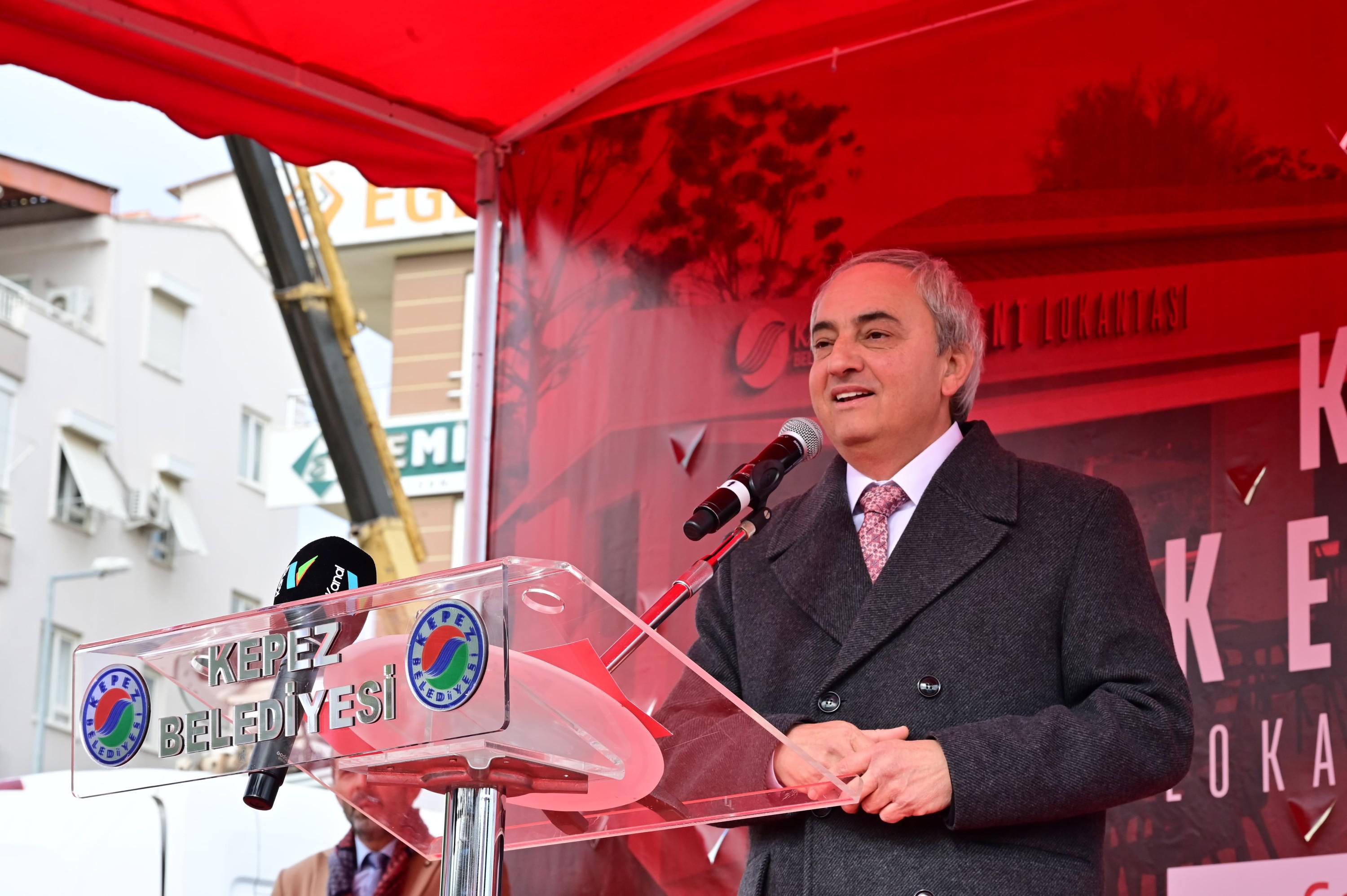 Kepez'in ilk kent lokantasının temeli atıldı
