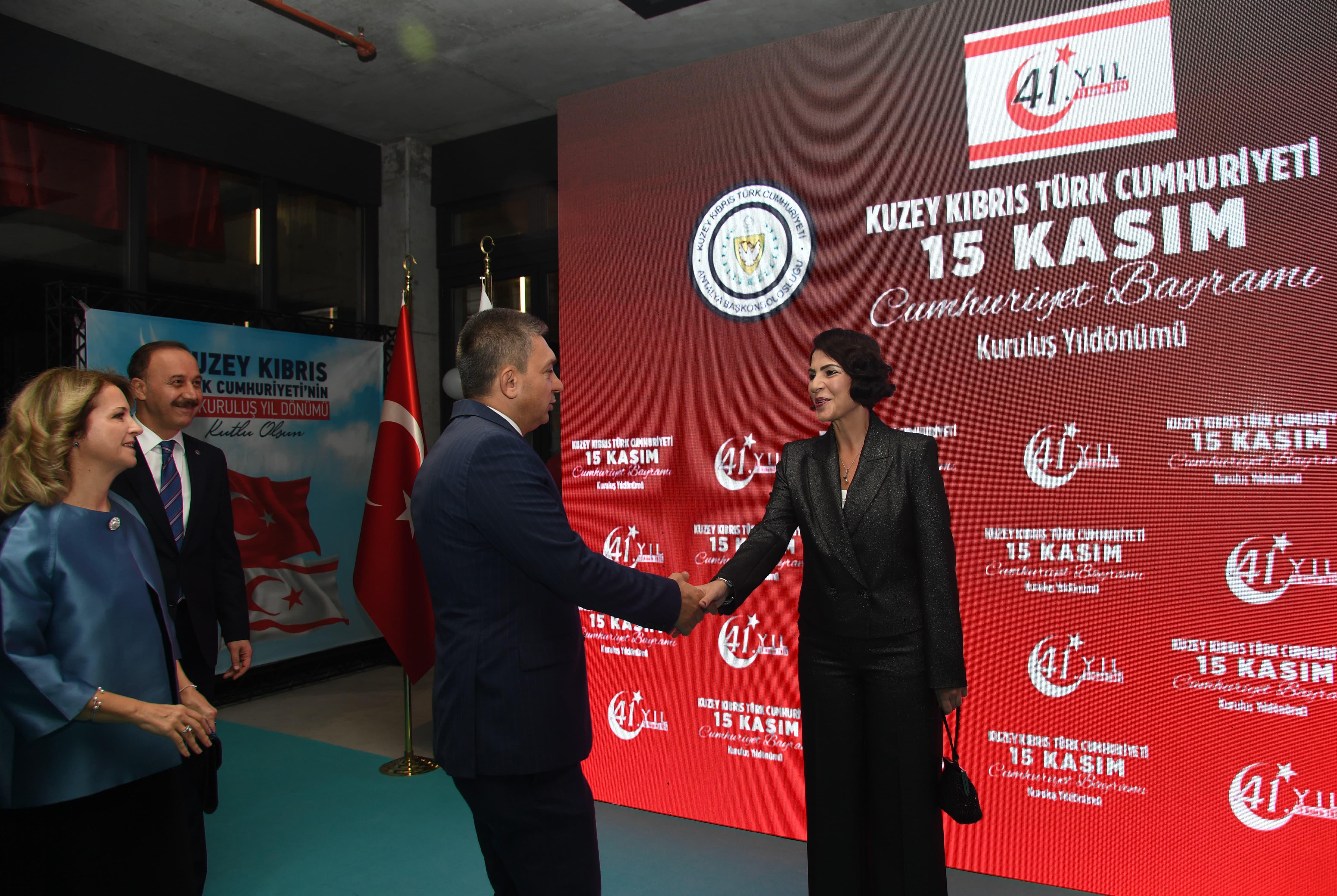 KKTC Cumhuriyet Bayramı Antalya'da coşkuyla kutlandı