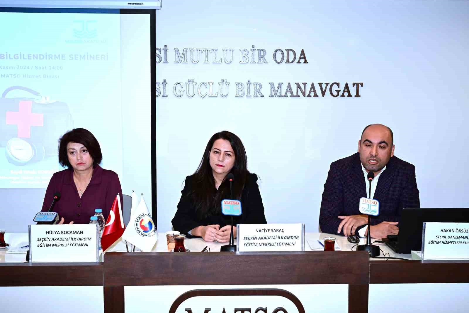 MATSO'da ilk yardım bilgilendirme semineri