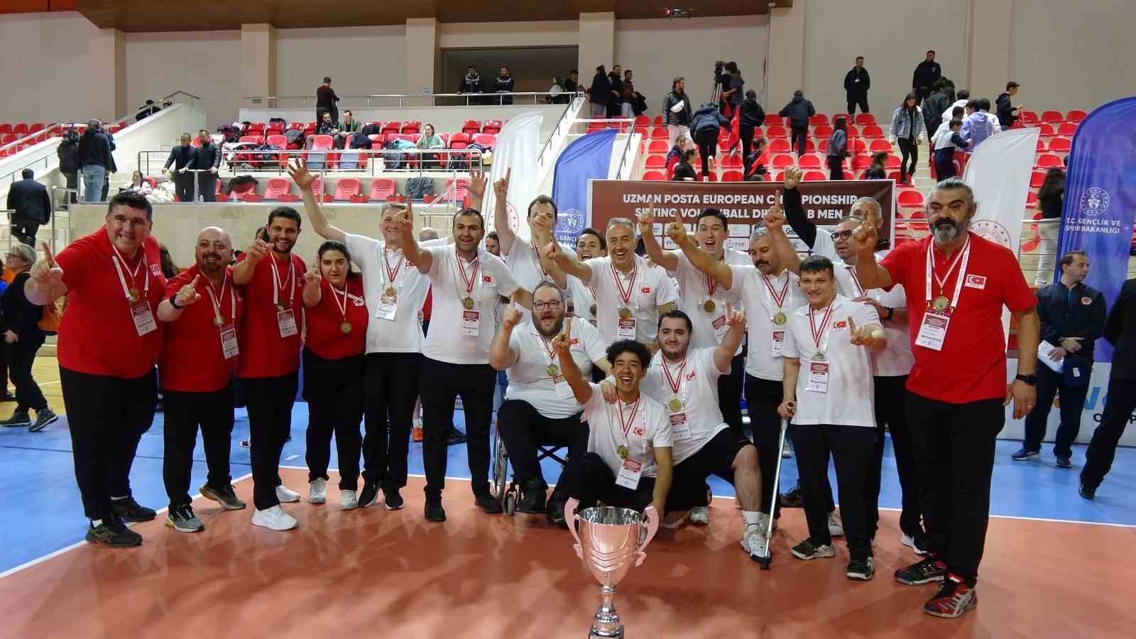 Milli takım Uzman Posta ParaVolley Avrupa Şampiyonası B Kategorisi'nde namağlup şampiyon
