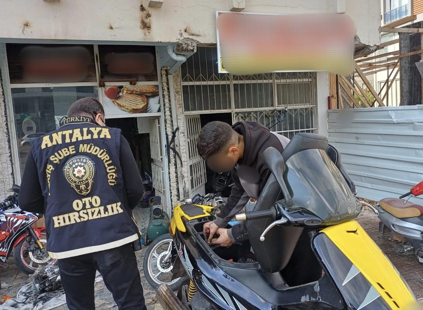 Antalya'da motosiklet denetimi