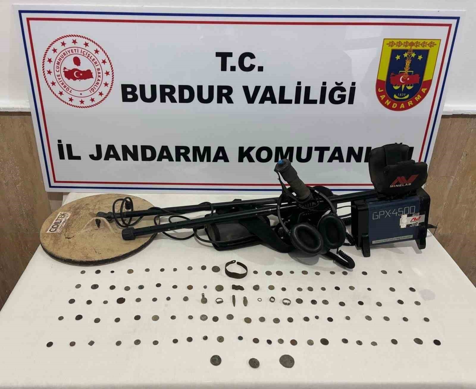 Burdur'da kaçak kazı şüphelisi yakalandı