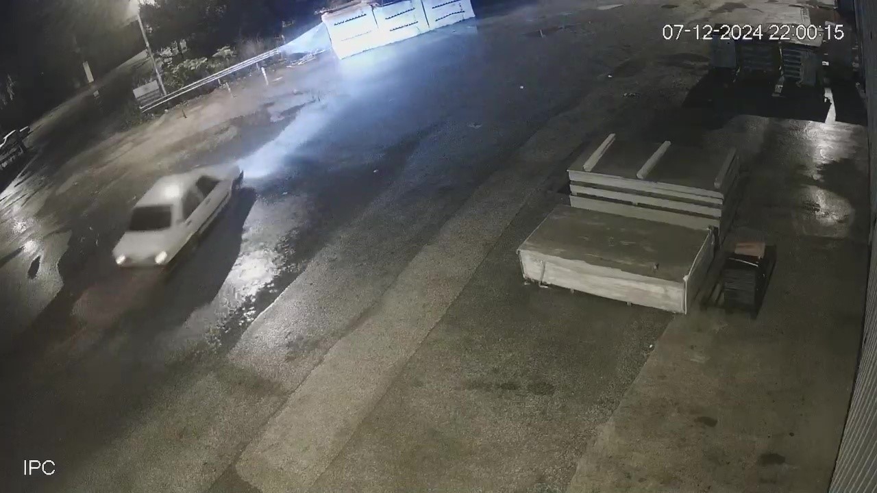 Fiat Tofaş'ın sulu drifti kamerada