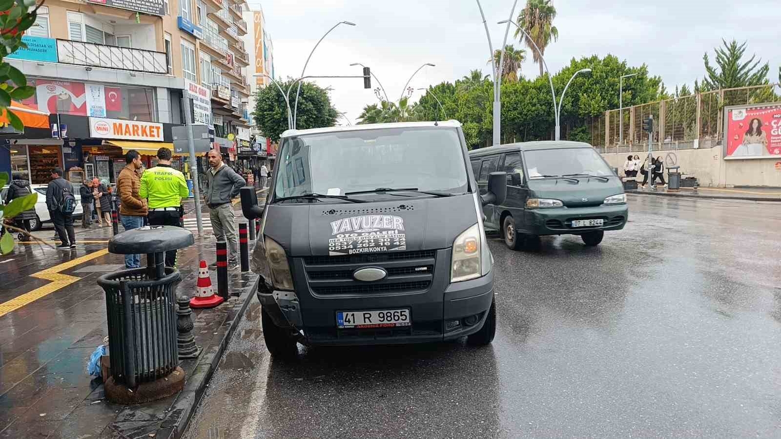 Işık ihlali kazayı beraberinde getirdi