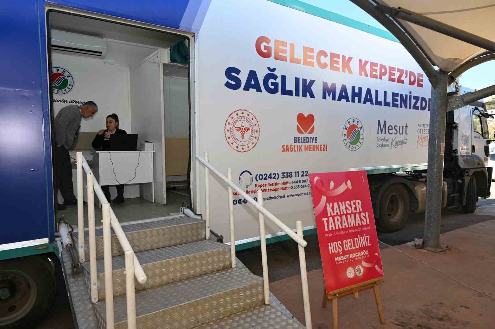 Kepez'in 60 mahallesinde kanser tarama hizmeti