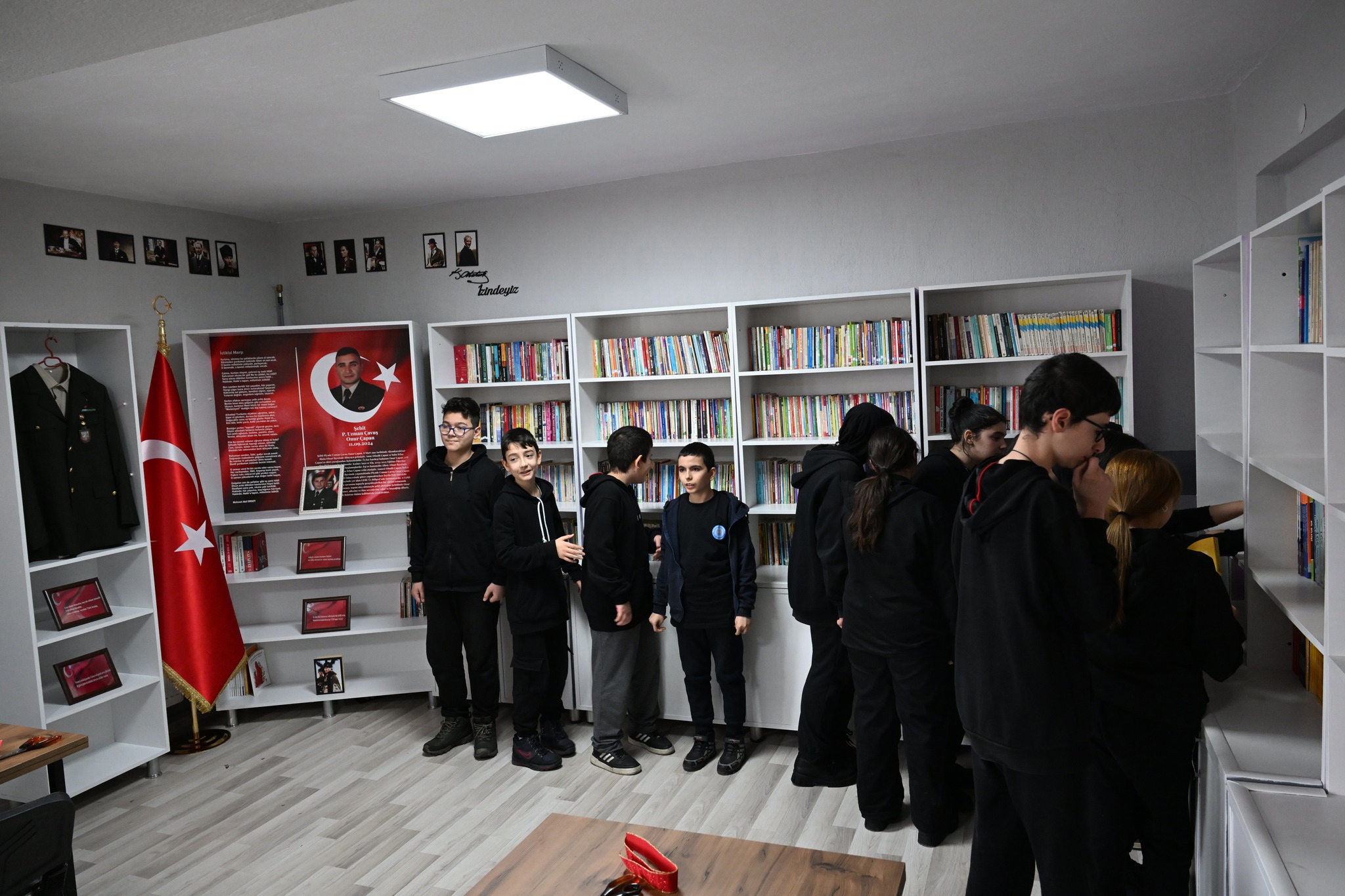 Şehit Çapan'ın adı kütüphanede yaşayacak