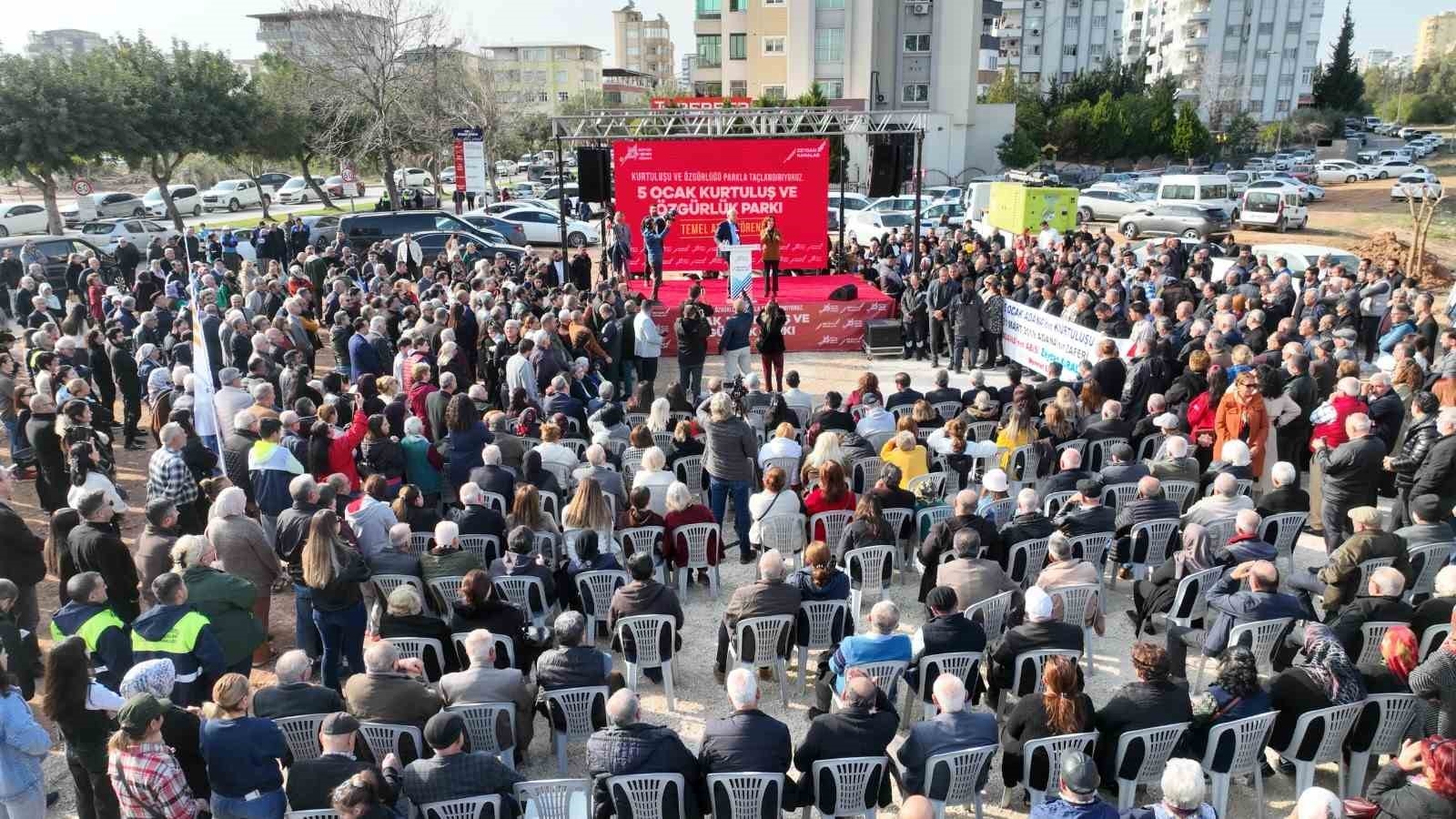 5 Ocak Kurtuluş ve Özgürlük Parkı'nın temeli atıldı