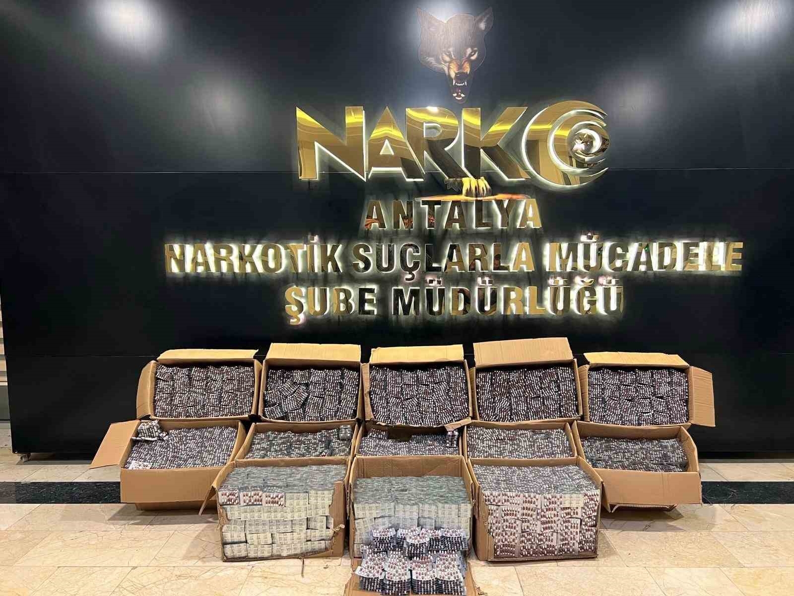 Antalya'da son 1 haftada çok sayıda uyuşturucu madde ele geçirildi