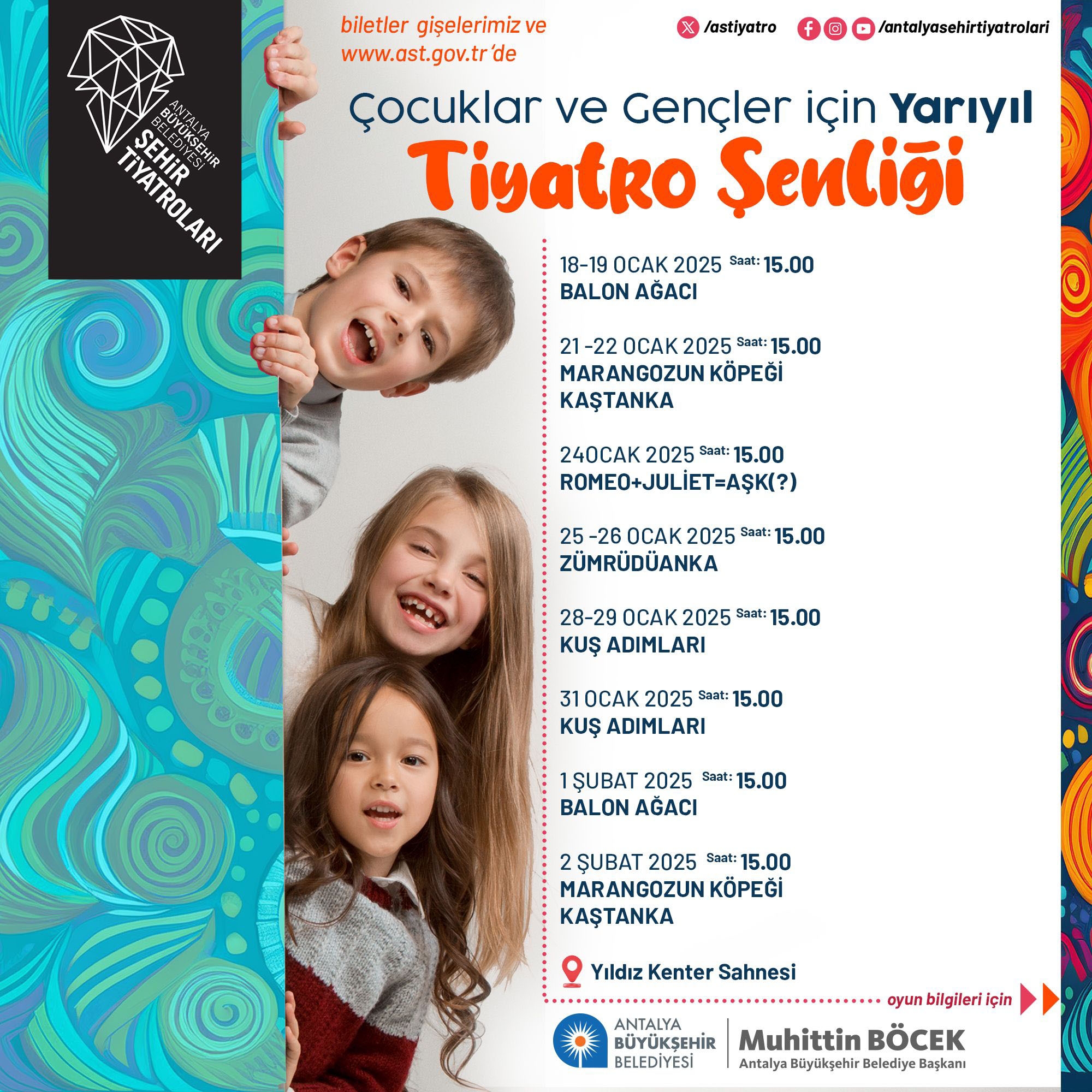 AŞT'den yarıyılda çocuklara tiyatro hediyesi