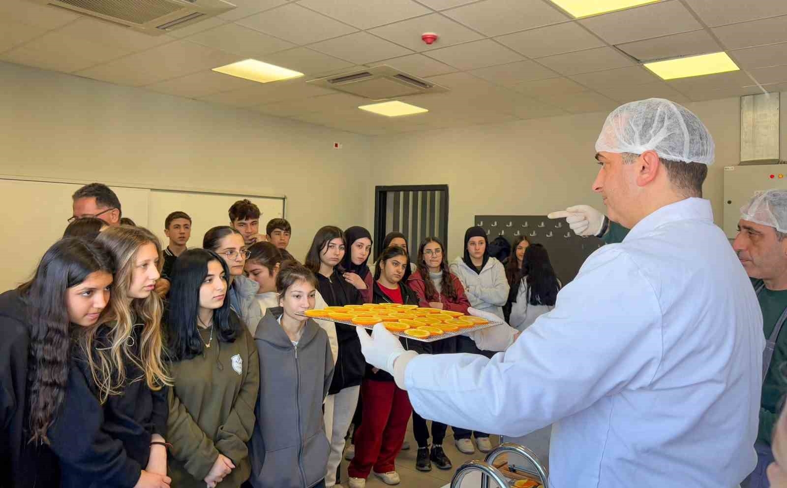 Tarsus'ta öğrencilere meyve, sebze ve kurutma teknikleri eğitimi verildi