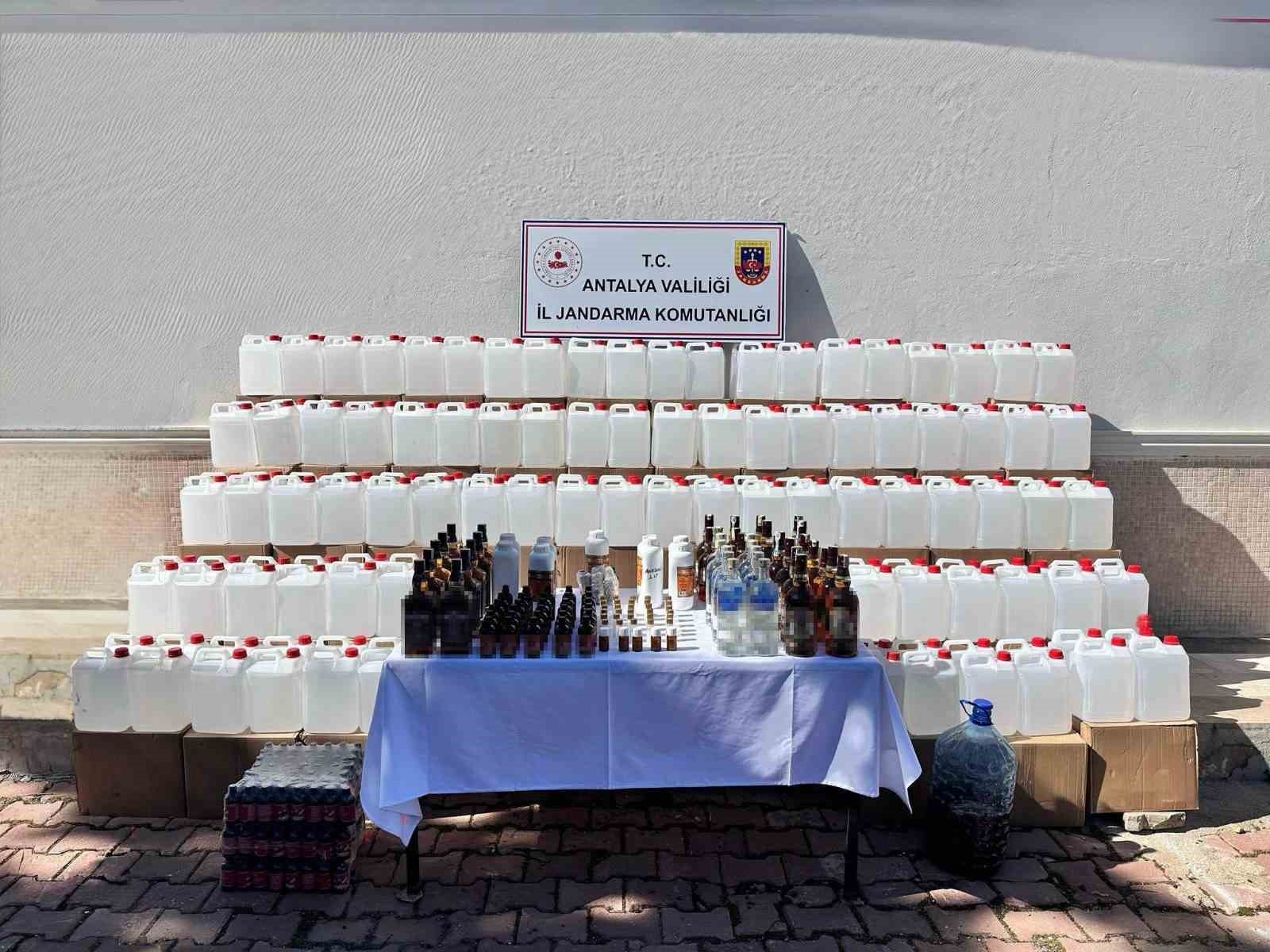 Antalya'da sahte alkol operasyonu: 1 kişi tutuklandı