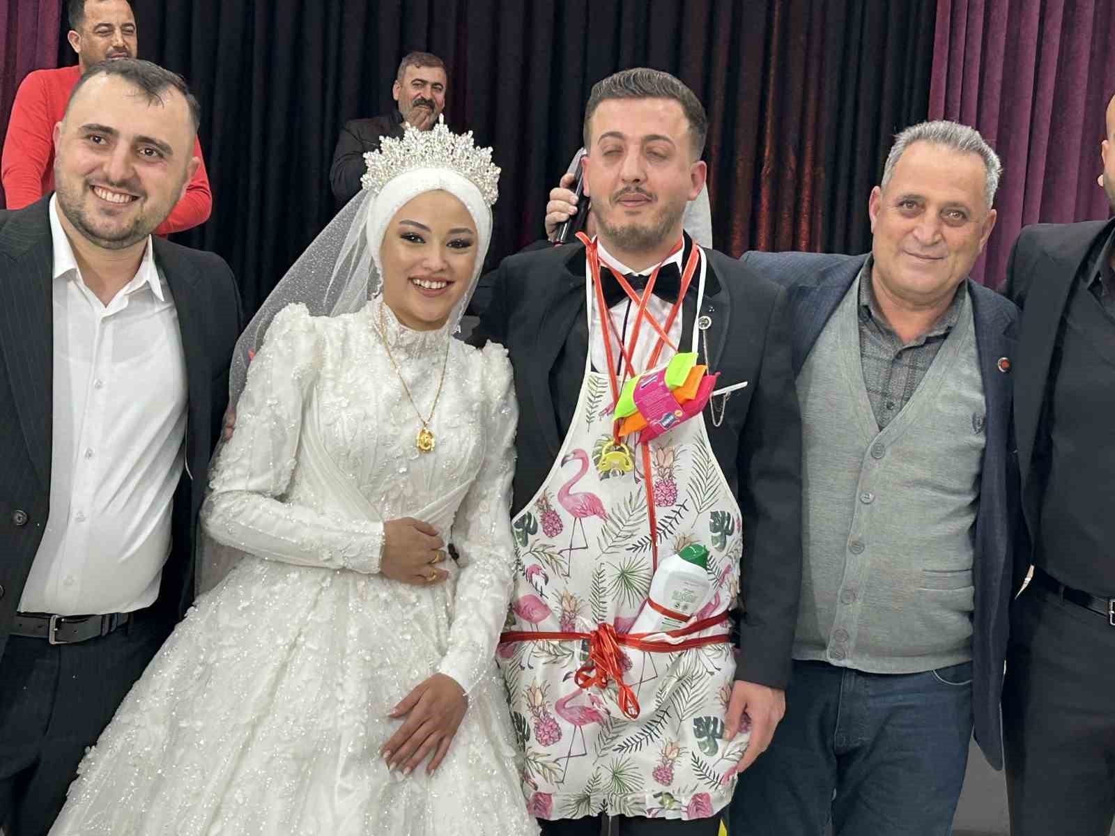 Damada mutfak ürünleri hediye edildi