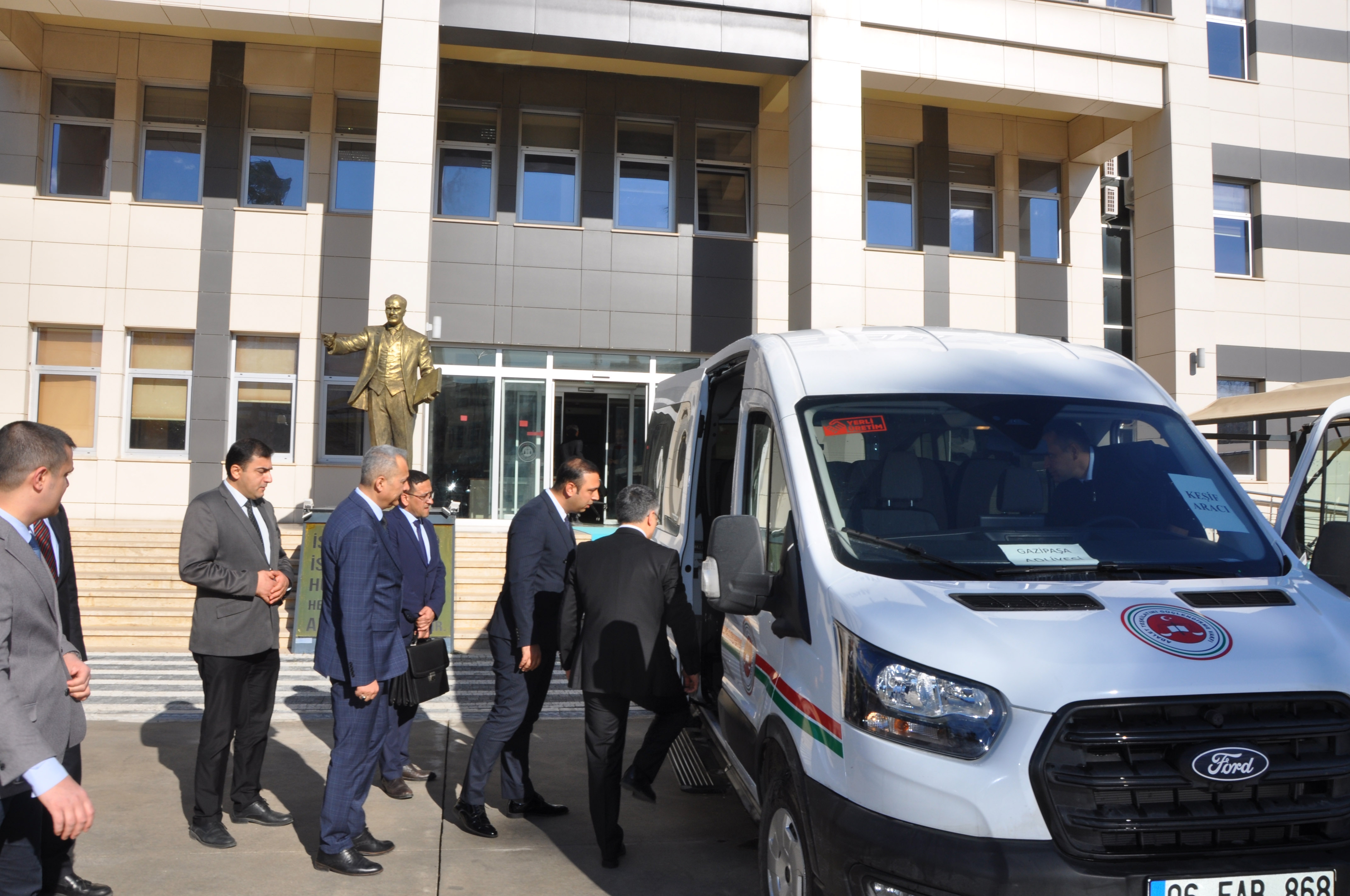 Gazipaşa Adliyesi'ne keşif aracı alındı