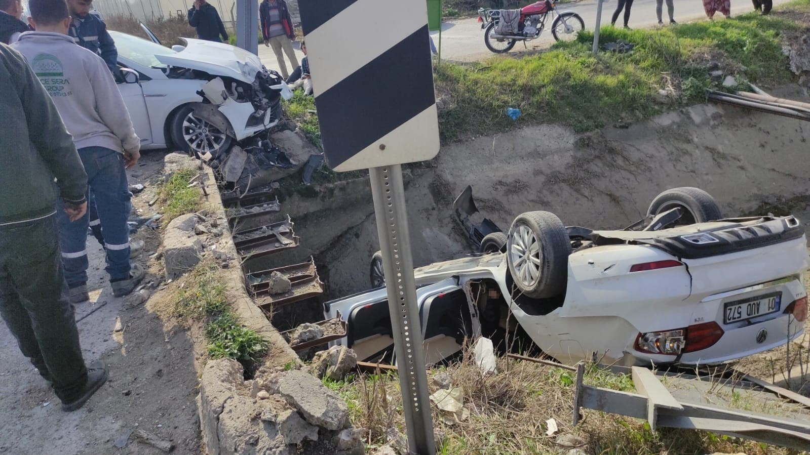 Mersin'de 1 kişinin öldüğü, 3 kişinin yaralandığı kazanın görüntüleri ortaya çıktı
