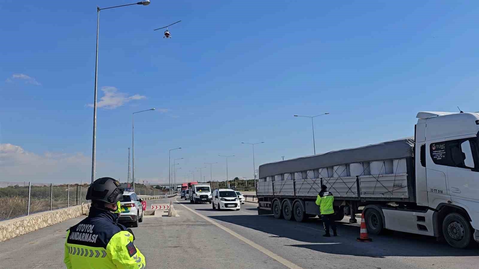 Mersin'de cayrokopterli denetim