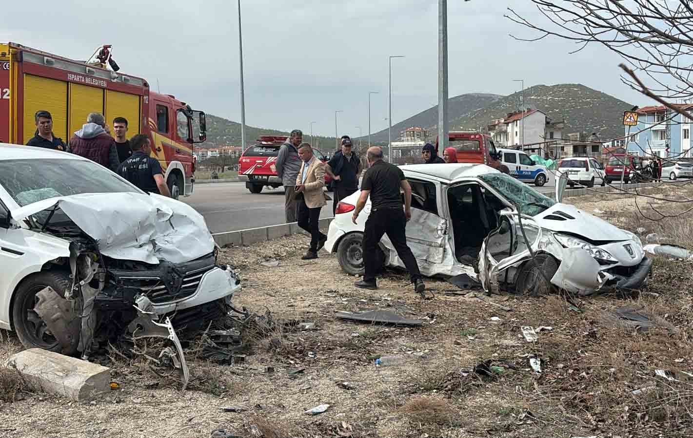 Isparta'da kaza: 1 ölü, 4 yaralı