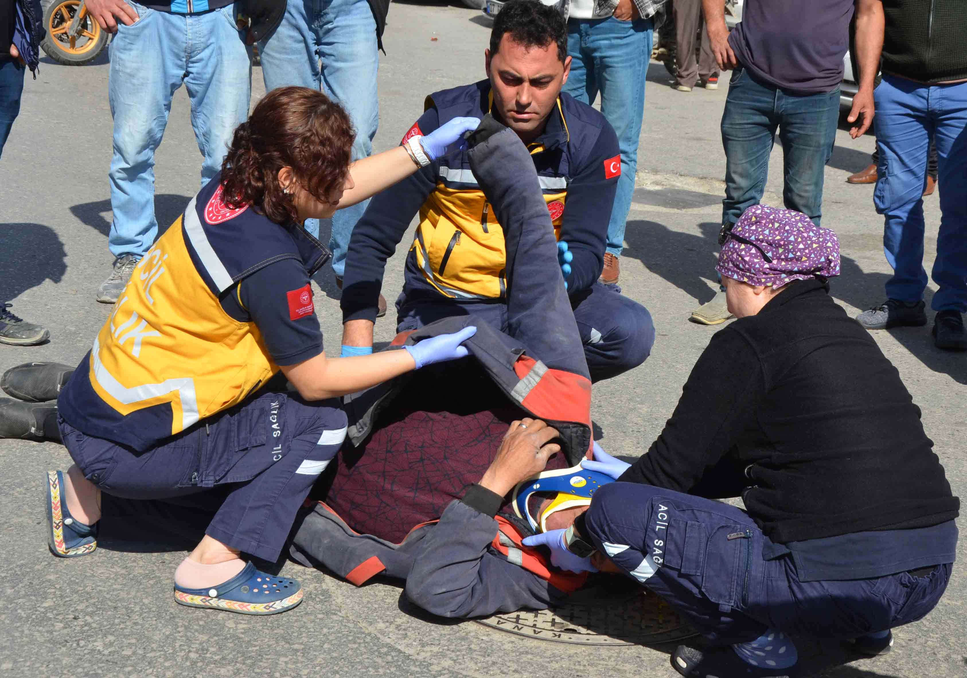 Motosikletler çarpıştı: 1 yaralı