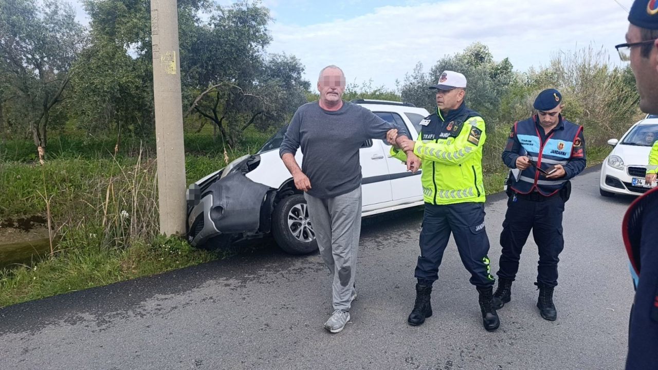 Kaza yapan alkollü sürücü hakaret ve küfür yağdırdı