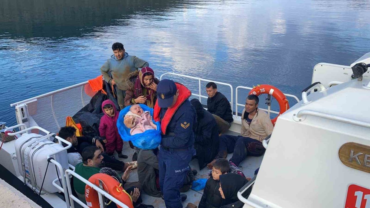 Antalya’da düzensiz göçmen operasyonu: 25’i çocuk 80 kişi kurtarıldı