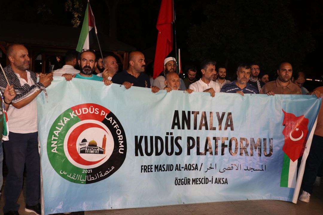Antalya'da Küresel Sumud Filosu'na destek