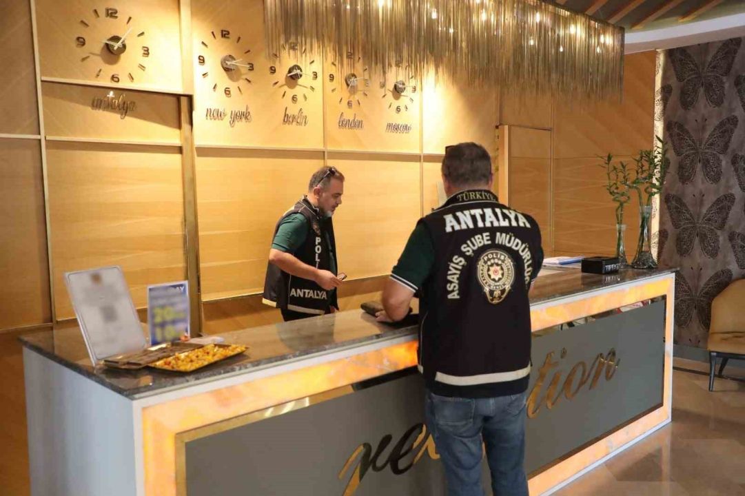 Antalya’da günübirlik konaklama yerlerine eş zamanlı denetim