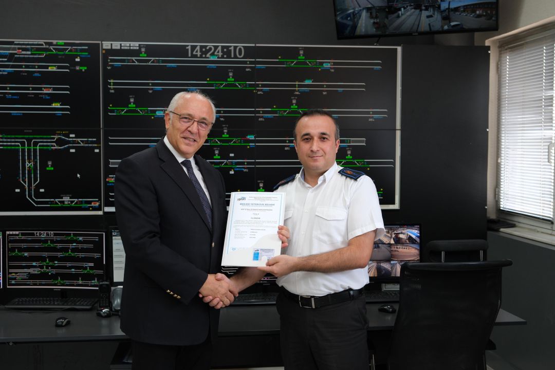 Raylı sistem kontrolörlerine AB standartlarında sertifika