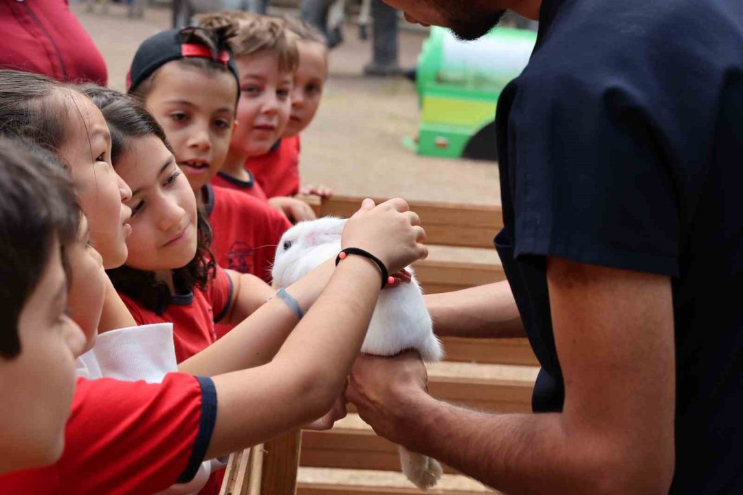 Çocuklar tedavisi tamamlanan güvercinleri doğaya saldı