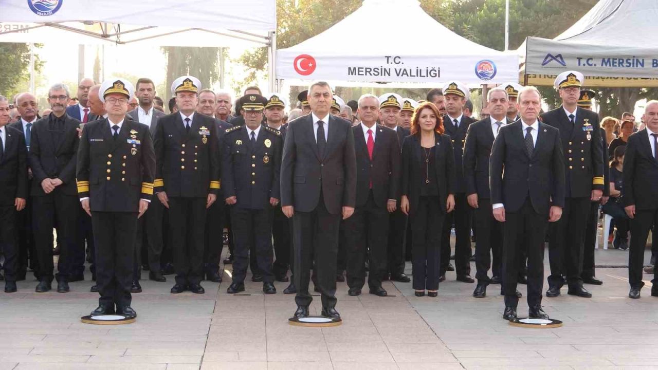 Atatürk, ölümünün 87. yılında Mersin’de anıldı