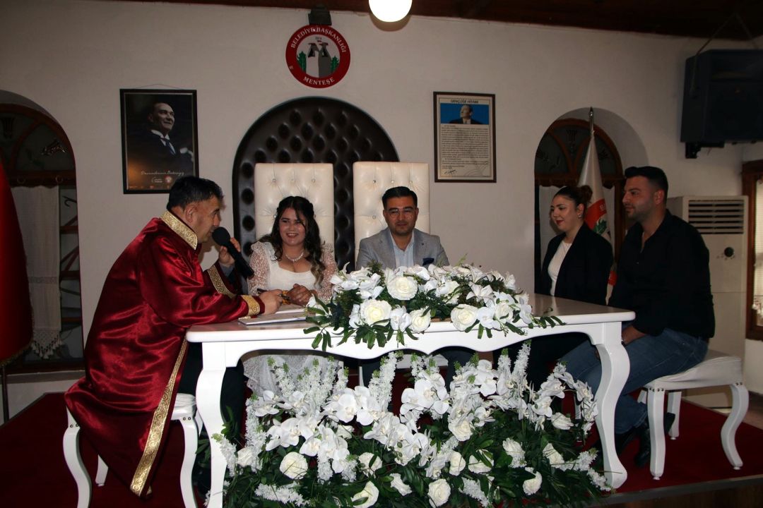 Menteşe’de çiftler evlilik için 11.11 tarihini seçti