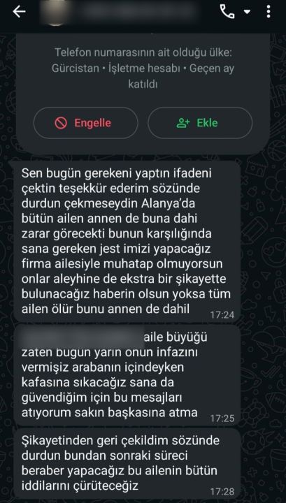 Cinayet davası duruşmasında şikayetini çekti, adliyeye başvurup "Tehdit edildim" dedi