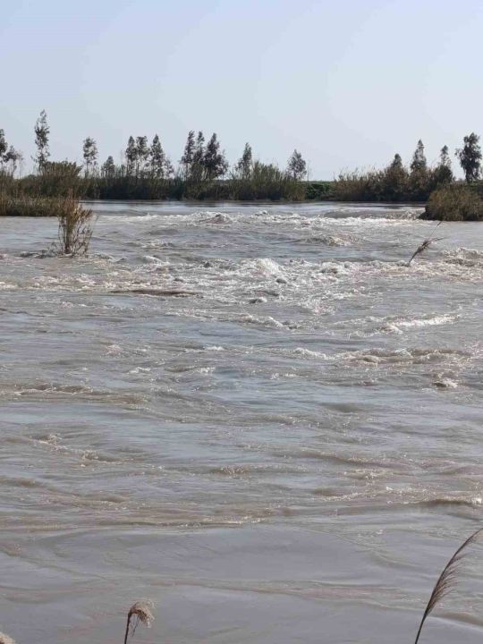 Seyhan Nehri taştı, Tarsus’ta bazı tarım arazileri sular altında kaldı