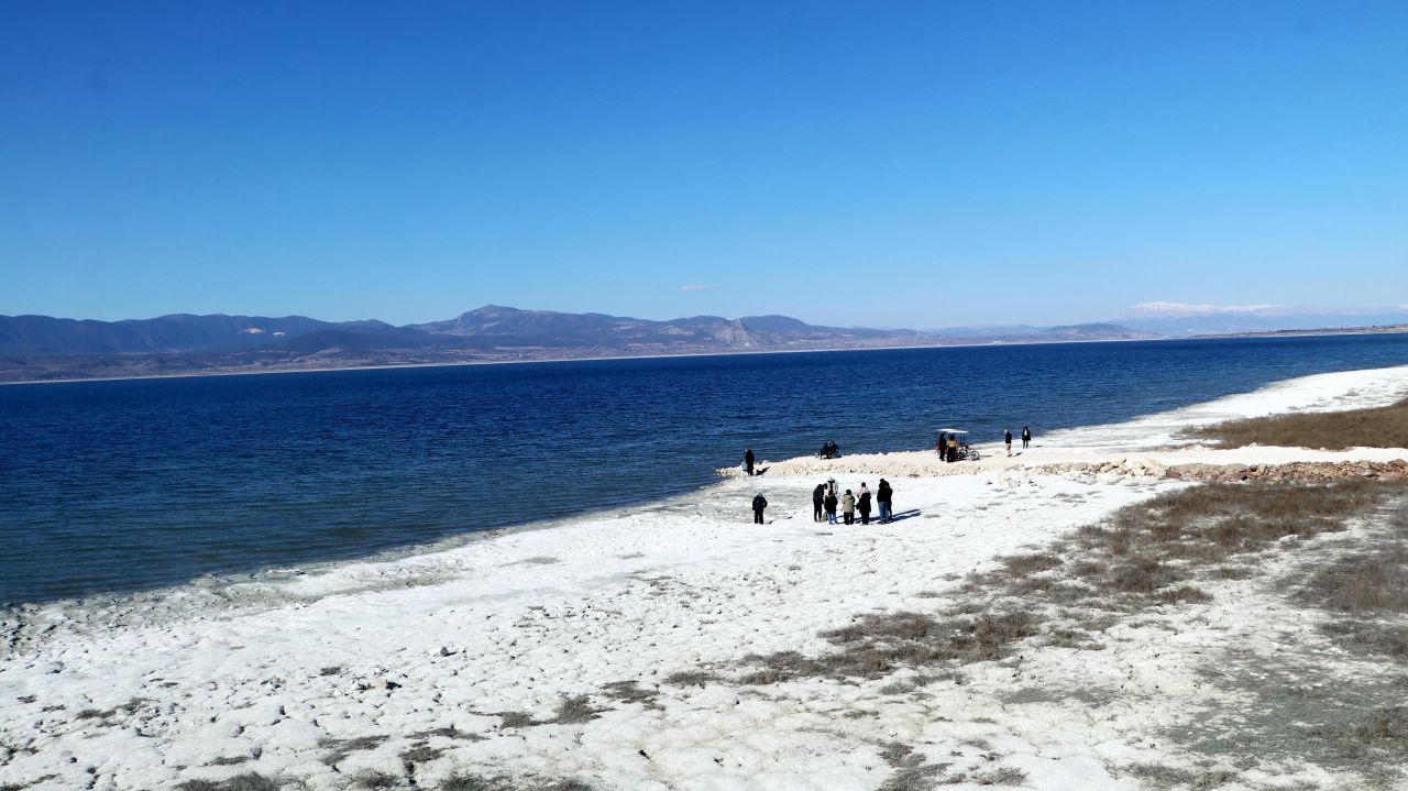 Burdur Gölü'nde su seviyesi 16 santim yükseldi