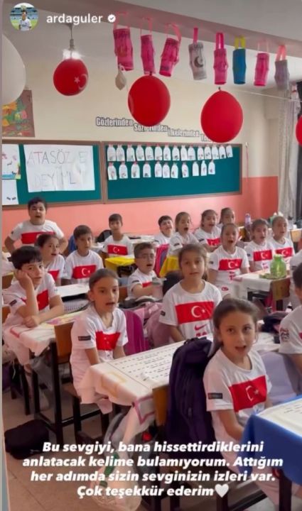 Yüzlerce öğrencinin  "10 numara" davetine Arda Güler’den cevap geldi