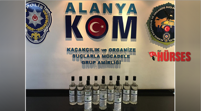 Alanya’da sahte içki operasyonu
