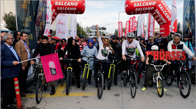 Farkındalık için pedal bastılar