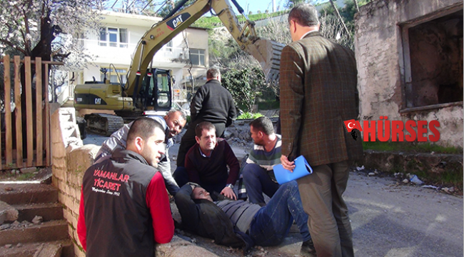 Metruk bina yıkımında kaza