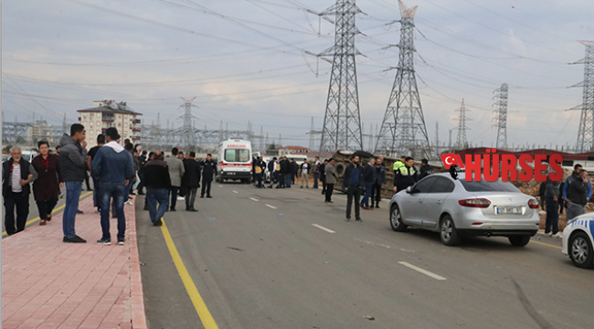 Servis kaza yaptı: 9 yaralı