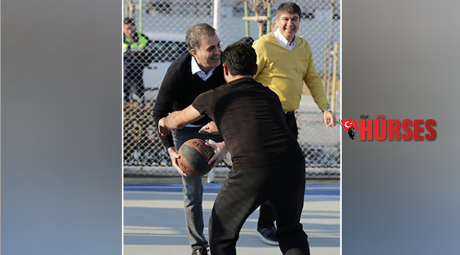 Türel ile Çelik basketbol oynadı