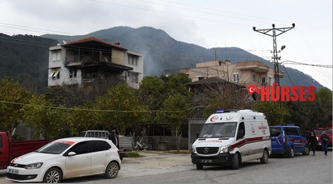 Alanya’da evde yangın paniği