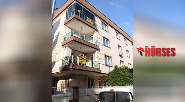 Doğalgaz borusuna  KENDİNİ ASTI