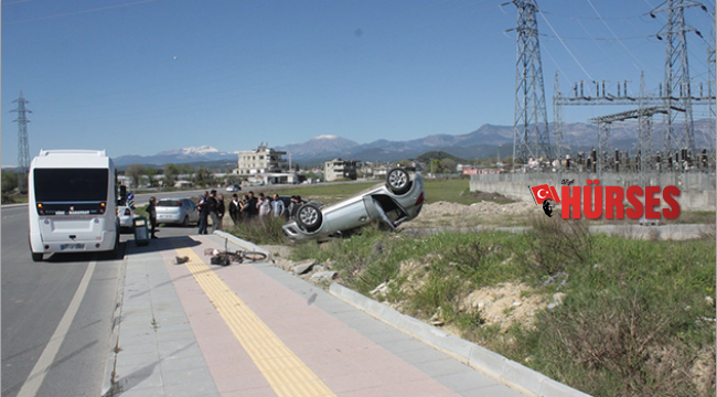 Şelale yolunda trafik kazası